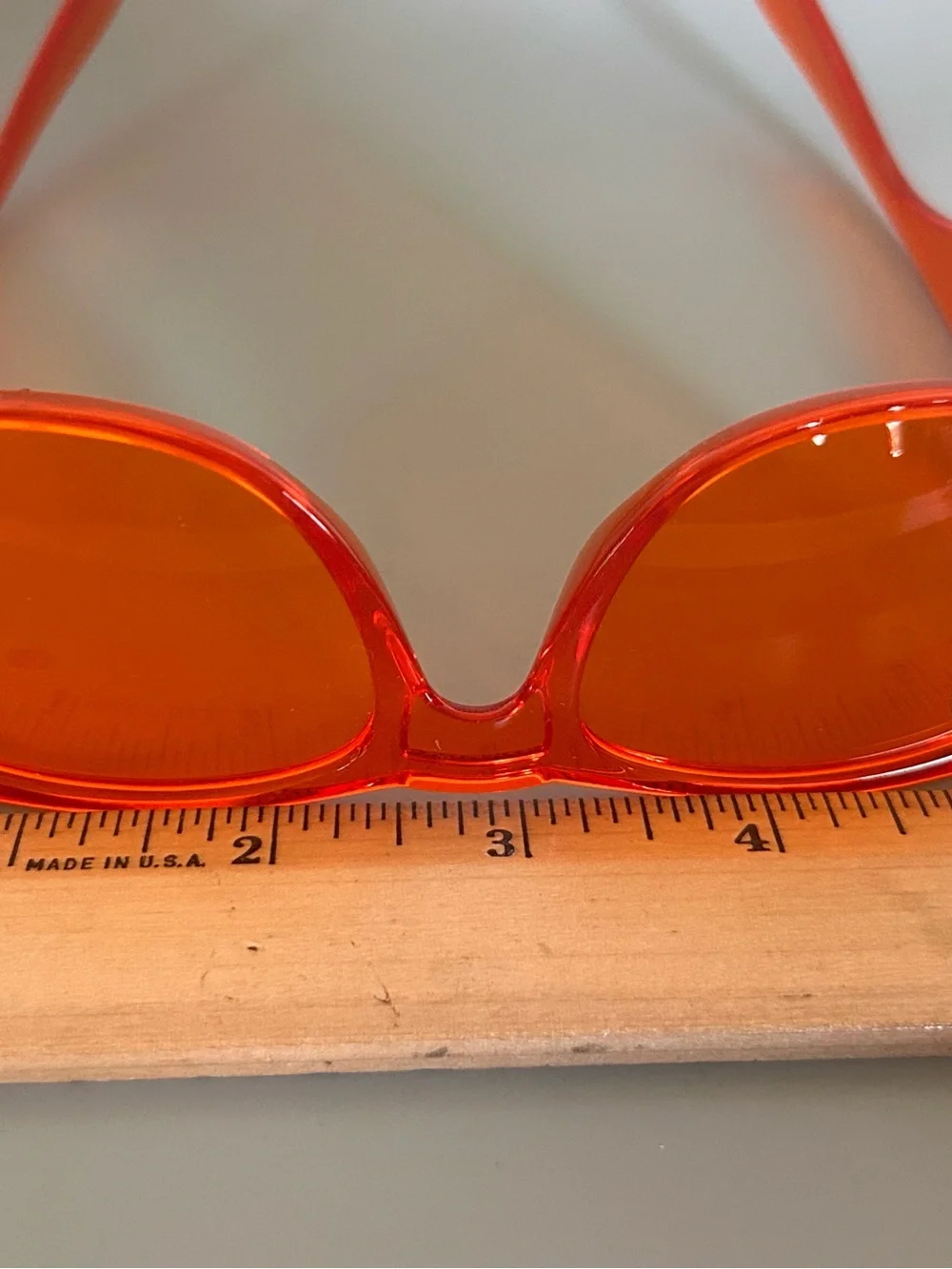 Rainbow‎ OPTX Translucent Inspiration Orange Sunglasses Unisex W/ Pouch